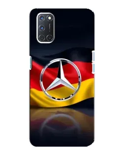 Чехол для OPPO A92 с картинкой «Mercedes — флаг Германии»