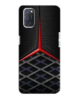 Чехол для OPPO A92 с картинкой «Mercedes Carbon Grid»