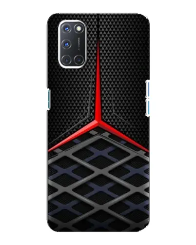 Чехол для OPPO A92 с картинкой «Mercedes Carbon Grid»
