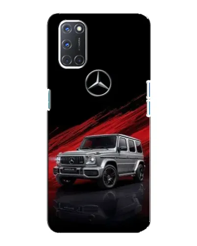 Чехол для OPPO A92 с картинкой «Mercedes G-Class красный»