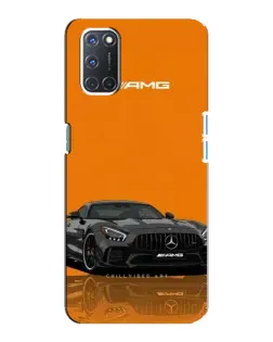 Чехол для OPPO A92 с картинкой «Оранжевый Mercedes AMG»