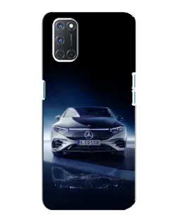 Чехол для OPPO A92 с картинкой «Ночной Mercedes EQ»