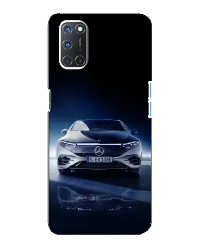 Чехол для OPPO A92 с картинкой «Ночной Mercedes EQ»