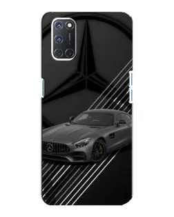 Чехол для OPPO A92 с картинкой «Mercedes AMG — графика»