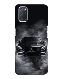 Чехол для OPPO A92 с картинкой «Mercedes в дыму»