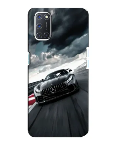 Чехол для OPPO A92 с картинкой «Гоночный Mercedes AMG»