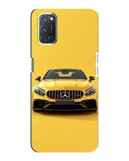 Чехол для OPPO A92 с картинкой «Желтый Mercedes GT»