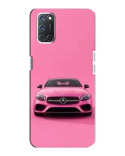 Чехол для OPPO A92 с картинкой «Розовый Mercedes AMG»