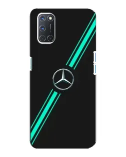 Чехол для OPPO A92 с картинкой «Спортивные линии Mercedes»