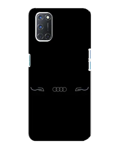Чехол для OPPO A92 с картинкой «Audi — световой подпись»