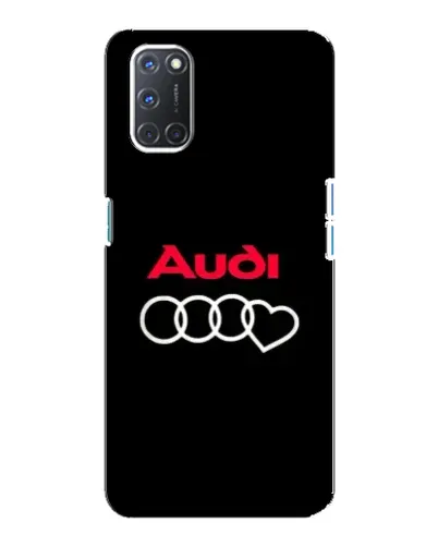 Чехол для OPPO A92 с картинкой «Логотип Audi Heart»
