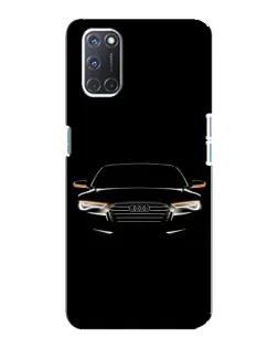 Чехол для OPPO A92 с картинкой «Audi — ночной контур»