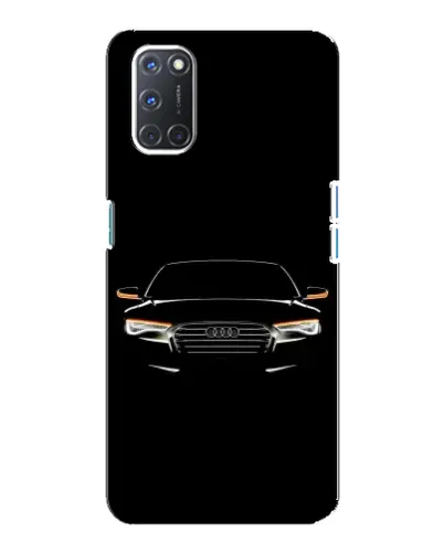 Чехол для OPPO A92 с картинкой «Audi — ночной контур»