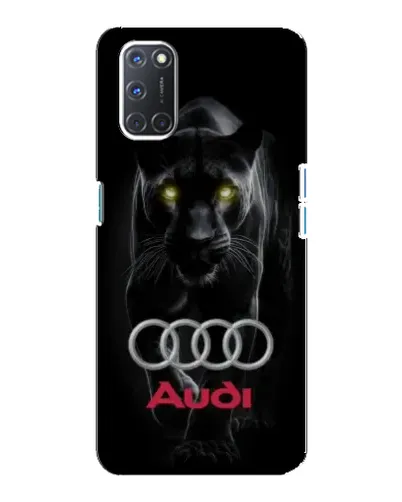 Чехол для OPPO A92 с картинкой «Пантера и Audi»