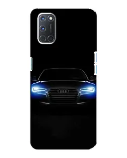 Чехол для OPPO A92 с картинкой «Audi в неоне»