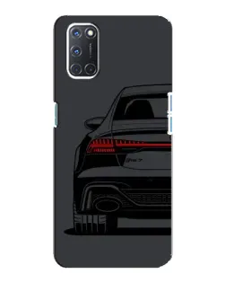 Чехол для OPPO A92 с картинкой «Задняя часть Audi — арт»