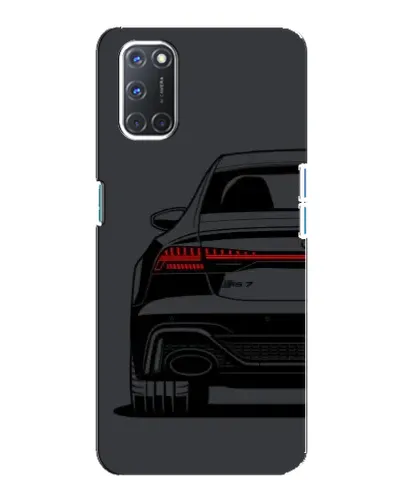 Чехол для OPPO A92 с картинкой «Задняя часть Audi — арт»