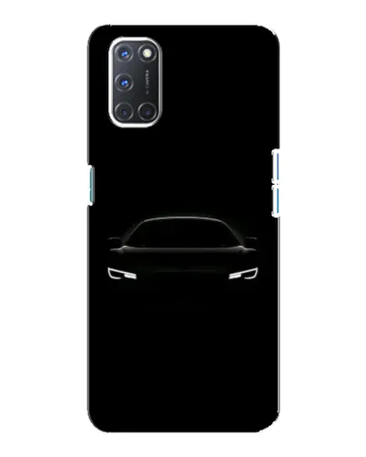 Чехол для OPPO A92 с картинкой «Взгляд Audi в темноте»
