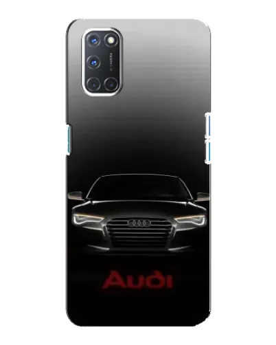 Чехол для OPPO A92 с картинкой «Audi — градиентный контур»