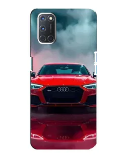 Чехол для OPPO A92 с картинкой «Audi RS — красный стиль»