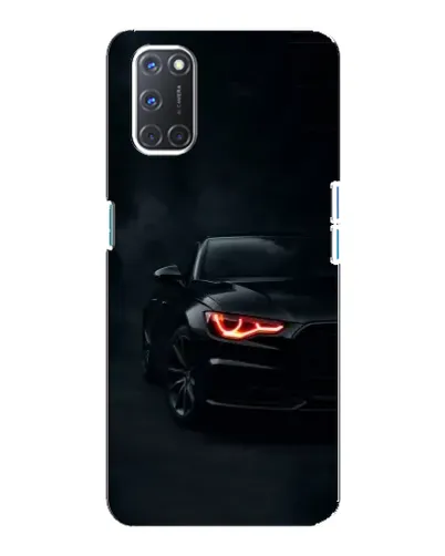 Чехол для OPPO A92 с картинкой «Audi — хищный взгляд»