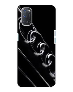 Чехол для OPPO A92 с картинкой «Audi — абстрактные кольца»