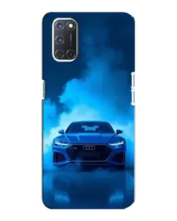 Чехол для OPPO A92 с картинкой «Audi — голубая энергия»