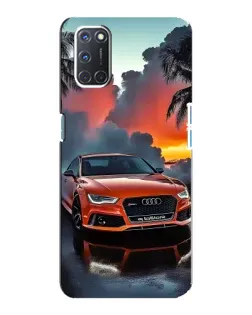 Чехол для OPPO A92 с картинкой «Audi — закат»