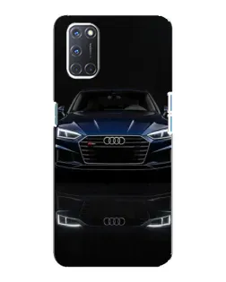 Чехол для OPPO A92 с картинкой «Audi — ночное отражение»