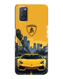 Чехол для OPPO A92 с картинкой «Желтый Lamborghini город» Чехол для OPPO A92 с картинкой «Желтый Lamborghini город»