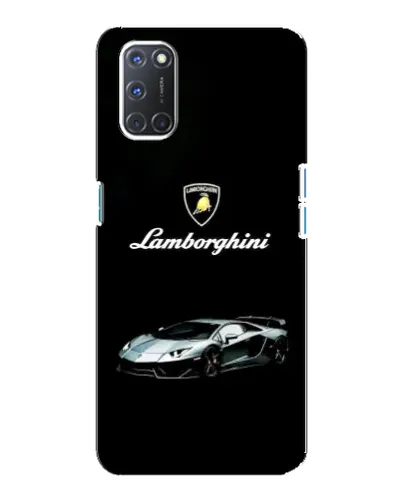 Чехол для OPPO A92 с картинкой «Логотип Lamborghini классика»