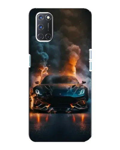 Чехол для OPPO A92 с картинкой «Lamborghini дымная эстетика»