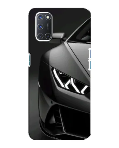 Чехол для OPPO A92 с картинкой «Lamborghini фары детализация»