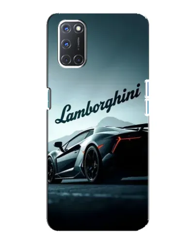Чехол для OPPO A92 с картинкой «Классическая надпись Lamborghini»