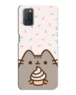Чехол для OPPO A92 с картинкой «Пушин с кексом»