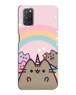 Чехол для OPPO A92 с картинкой «Единорог Pusheen»
