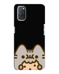 Чехол для OPPO A92 с картинкой «Пушин на черном»