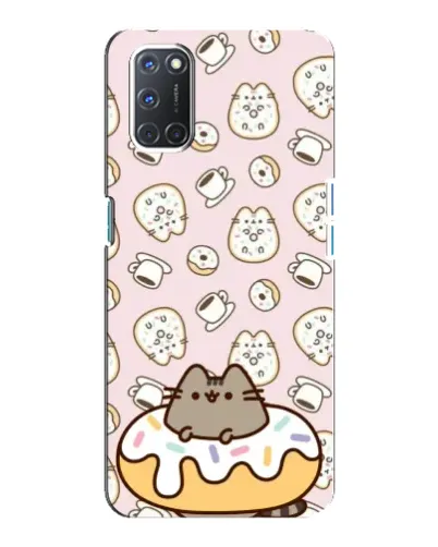 Чехол для OPPO A92 с картинкой «Пушин на пончике» Чехол для OPPO A92 с картинкой «Пушин на пончике»