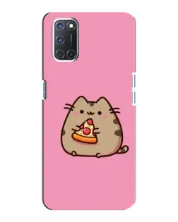 Чехол для OPPO A92 с картинкой «Пушин с пиццей»