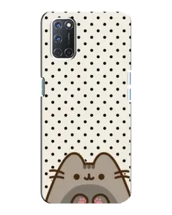 Чехол для OPPO A92 с картинкой «Пушин в горошек»