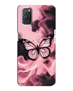 Чохол для OPPO A92 з картинкою «Метелик у диму»