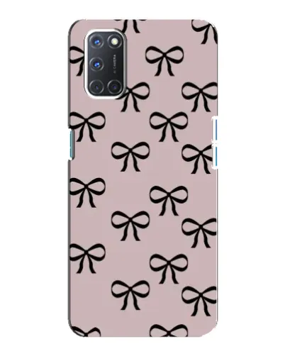 Чохол для OPPO A92 з картинкою «Чорні бантики»