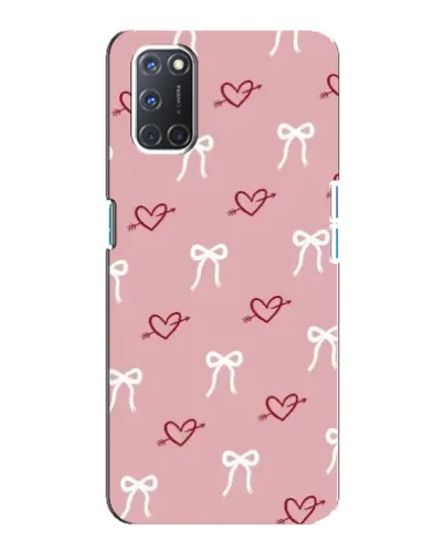 Чохол для OPPO A92 з картинкою «Серця та банти»