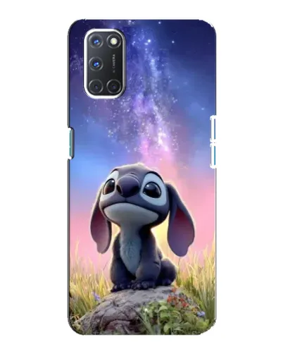Чехол для OPPO A92 с картинкой «Стич на рассвете»