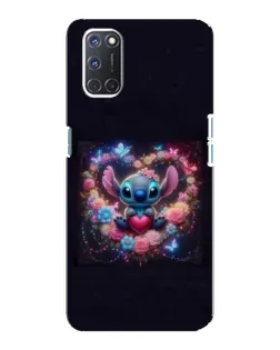 Чехол для OPPO A92 с картинкой «Stitch в цветах» Чехол для OPPO A92 с картинкой «Stitch в цветах»