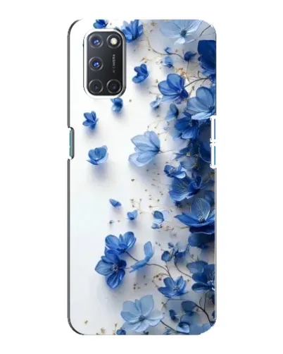 Чехол для OPPO A92 с картинкой «Голубой цветочный каскад» Чехол для OPPO A92 с картинкой «Голубой цветочный каскад»