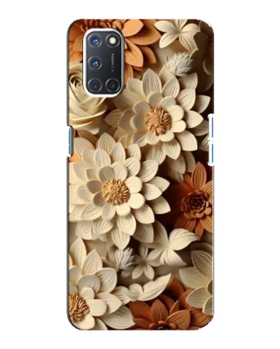 Чехол для OPPO A92 с картинкой «Бежевый флористический декор» Чехол для OPPO A92 с картинкой «Бежевый флористический декор»
