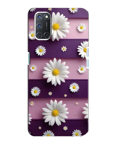 Чехол для OPPO A92 с картинкой «Ромашки на фиолетовом» Чехол для OPPO A92 с картинкой «Ромашки на фиолетовом»