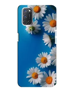 Чехол для OPPO A92 с картинкой «Белоснежные маргаритки»