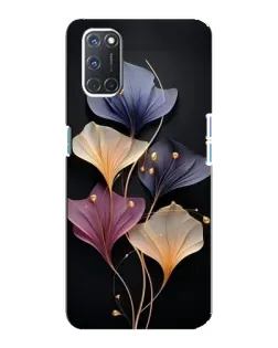 Чехол для OPPO A92 с картинкой «Лиловые цветы грации»